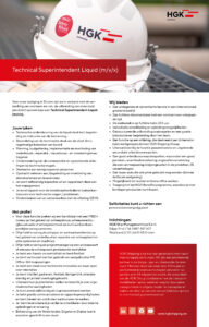 Stellenanzeige Technical Superintendet Liquid NL